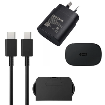 Superfast 25W USB Type-C Wall Charger + Cable for Samsung